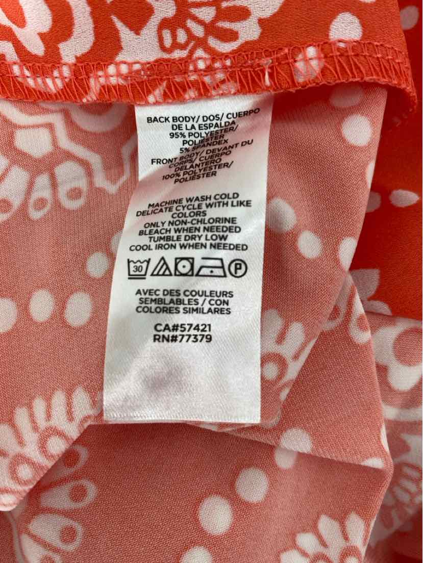 Size L Ann Taylor Orange Shirt