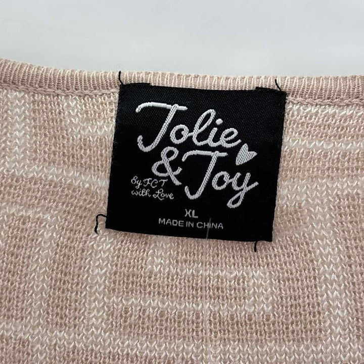 Size XL Tan Knit Sweater