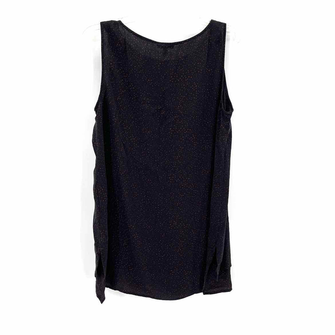 Size L Eileen Fisher Navy Silk Shirt