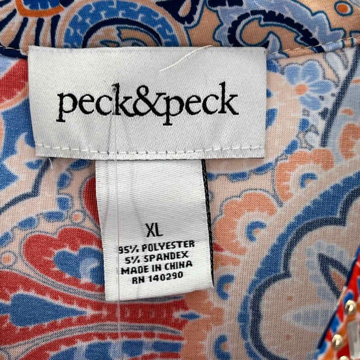 Size XL PECK & PECK Multi-Color Dress