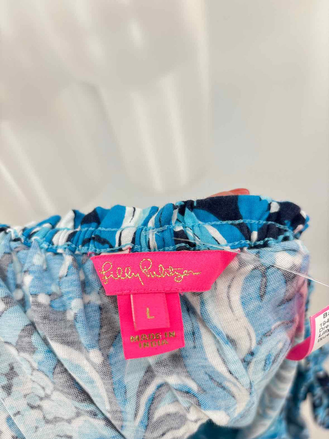 Size L Lilly Pulitzer Blue Print Dress