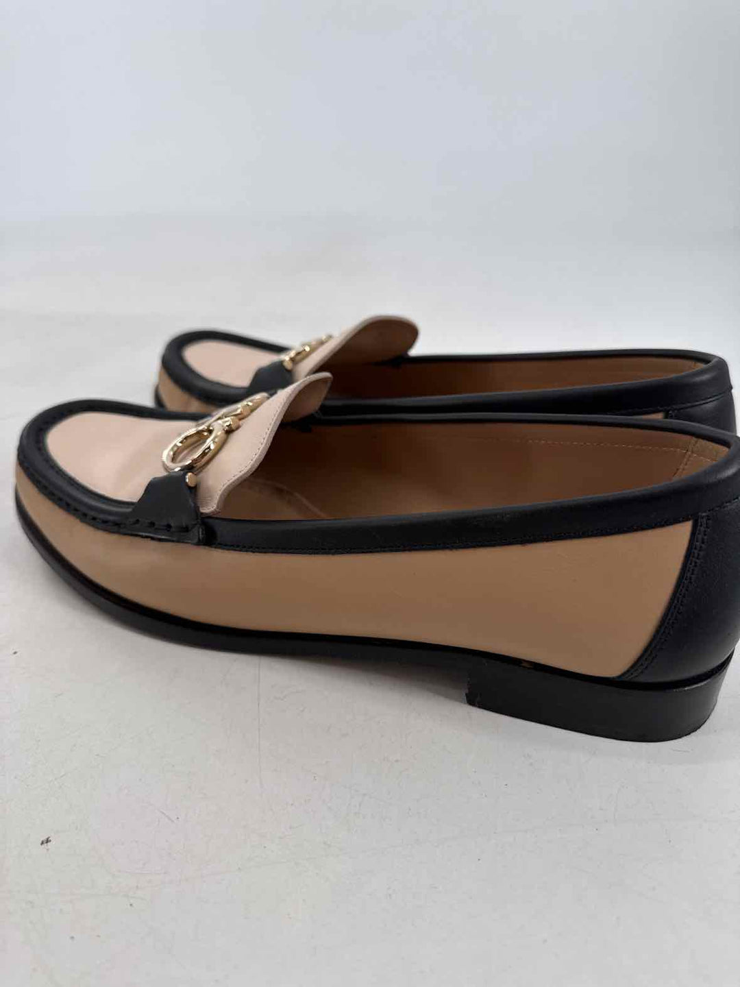 Shoe Size 10 SALVADORE FERRAGAMO Tan Leather Luxury - Flats