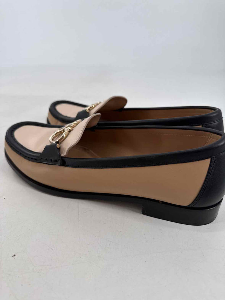 Shoe Size 10 SALVADORE FERRAGAMO Tan Leather Luxury - Flats