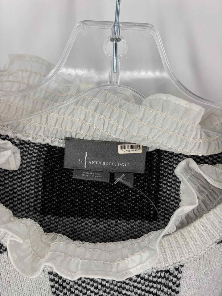 Size L Anthropologie Black/White Sweater