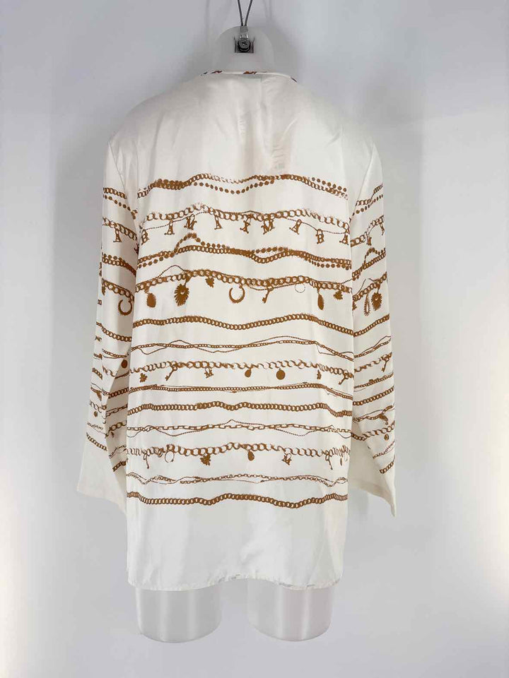Size 16 MAX MARA White Print Shirt