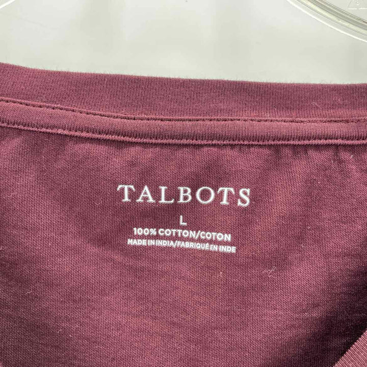 Size L Talbots Burgundy Shirt