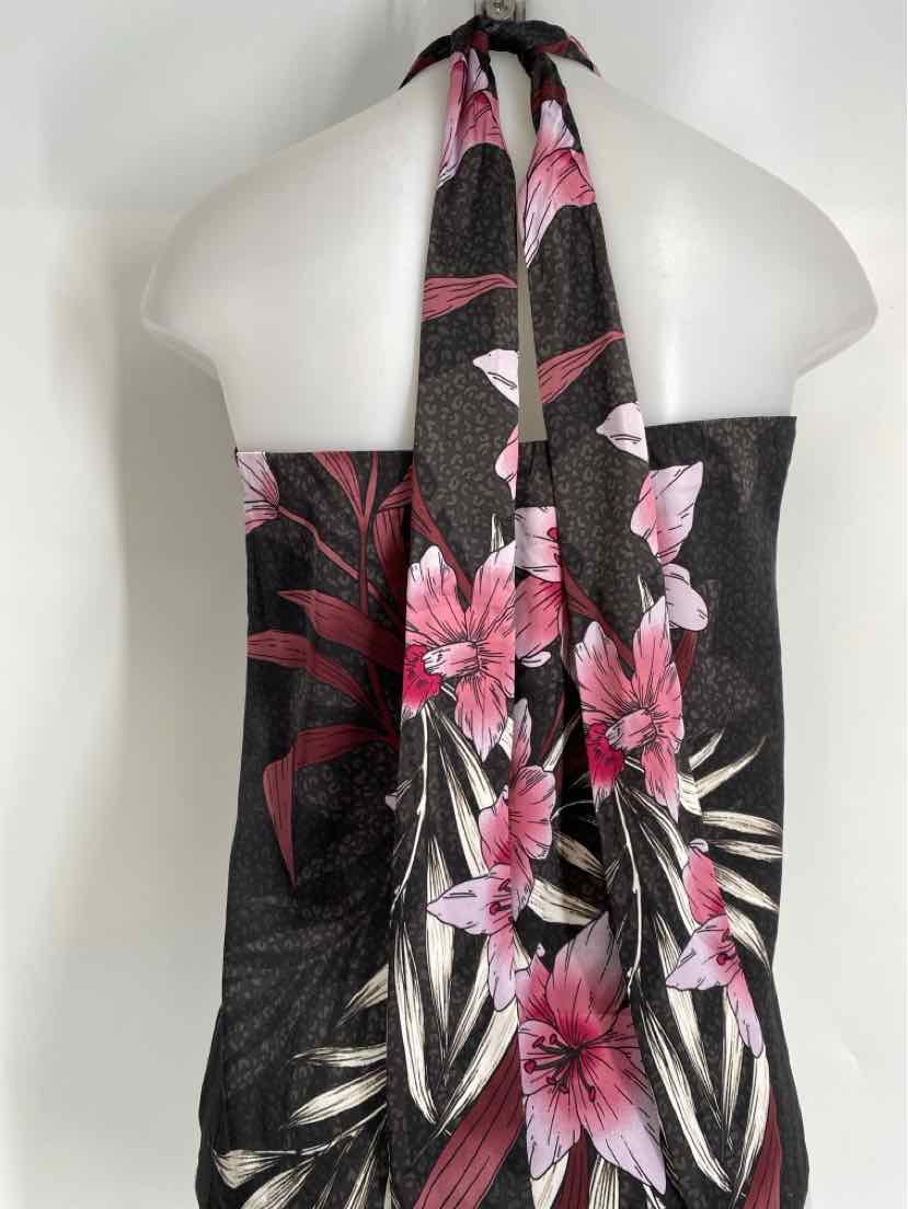 Size 2 White House Black Market Black Sateen Shirt