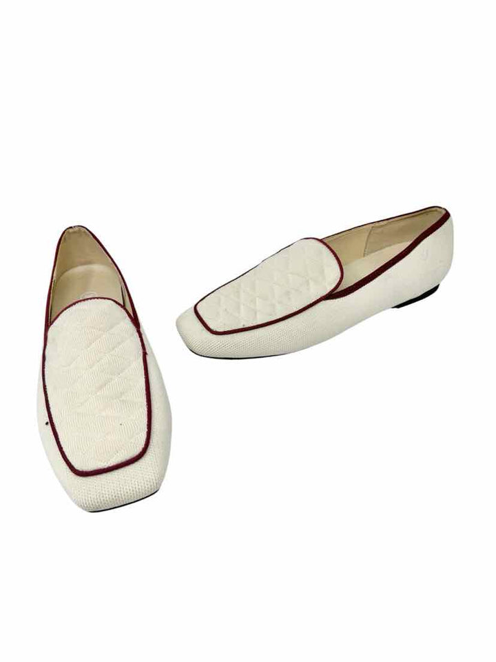 Shoe Size 40 VIVAIA Ivory Knit Flats