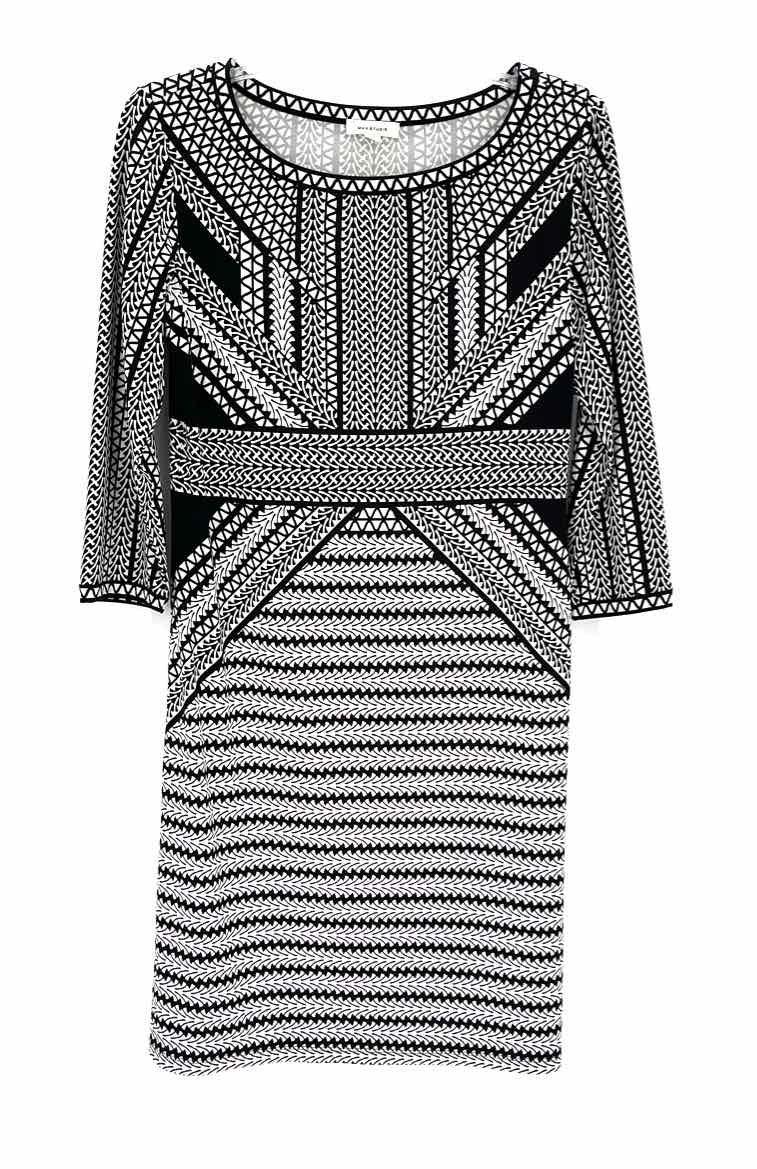 Size S MAX STUDIO Black Print Dress