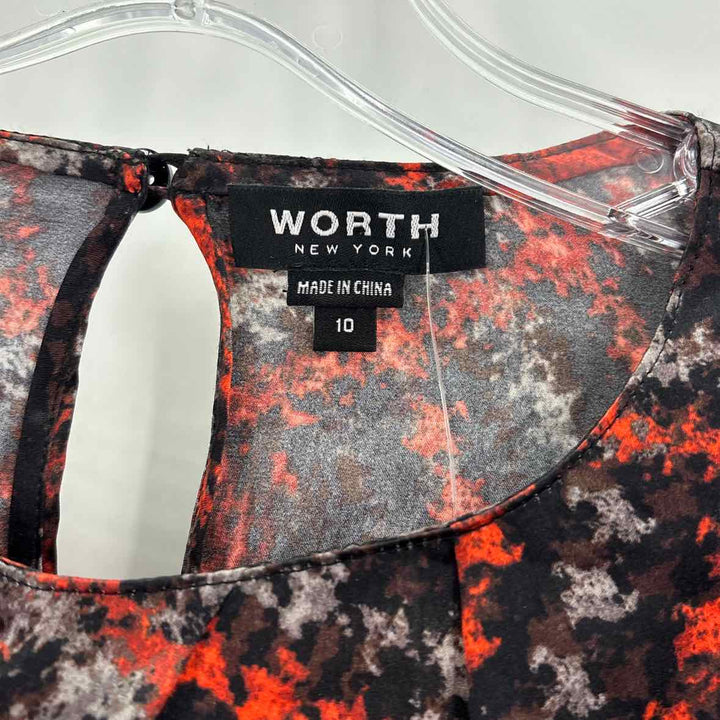 Size 10 WORTH Multi-Color Shirt