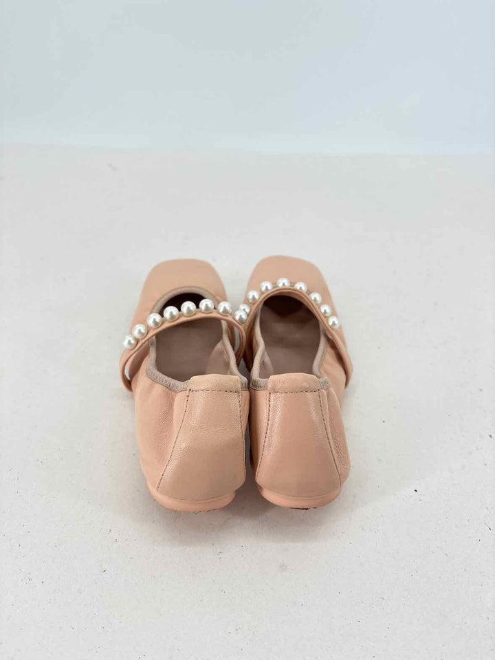 Shoe Size 7 Stuart Weitzman Pink Leather Flats