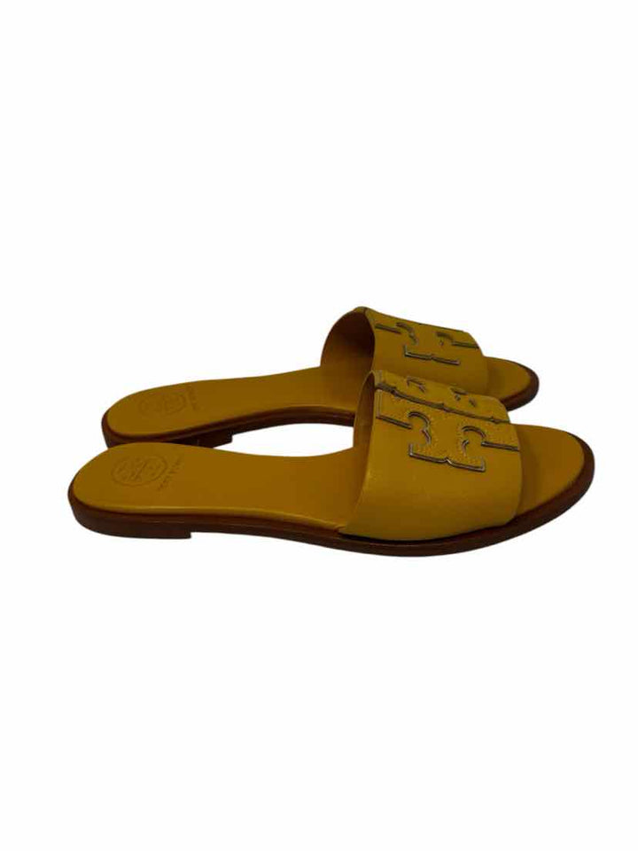 Shoe Size 7 Tory Burch Yellow Leather Sandals