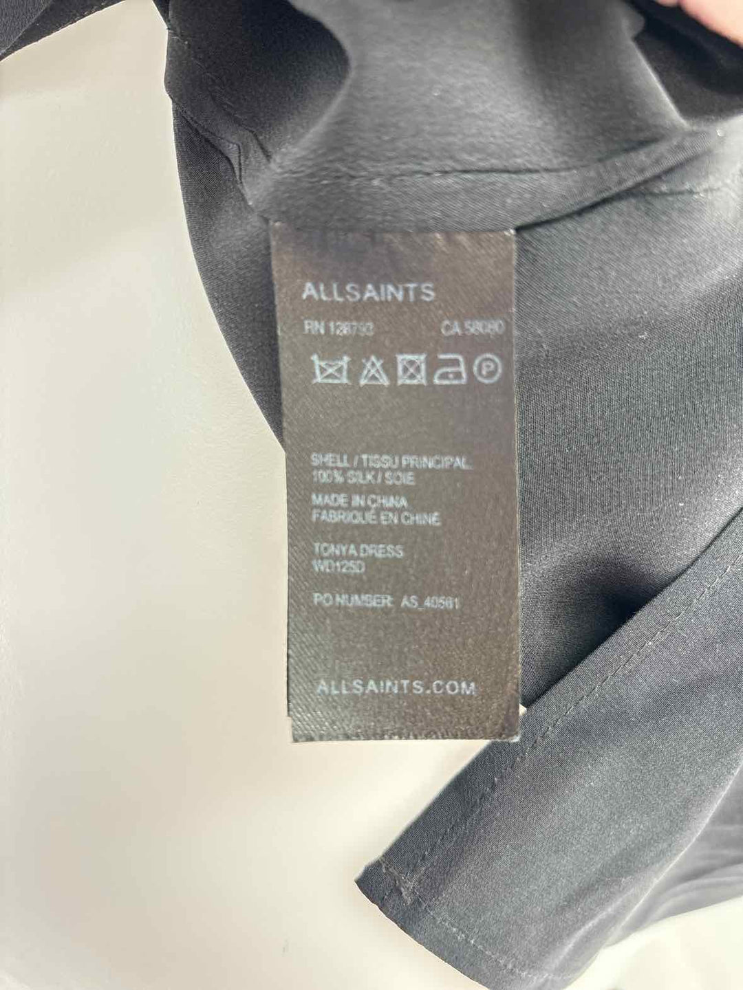 Size 2 ALLSAINTS Black Dress