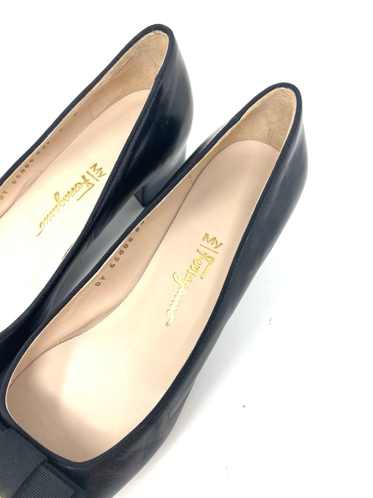 Shoe Size 8 SALVADORE FERRAGAMO Black Pumps