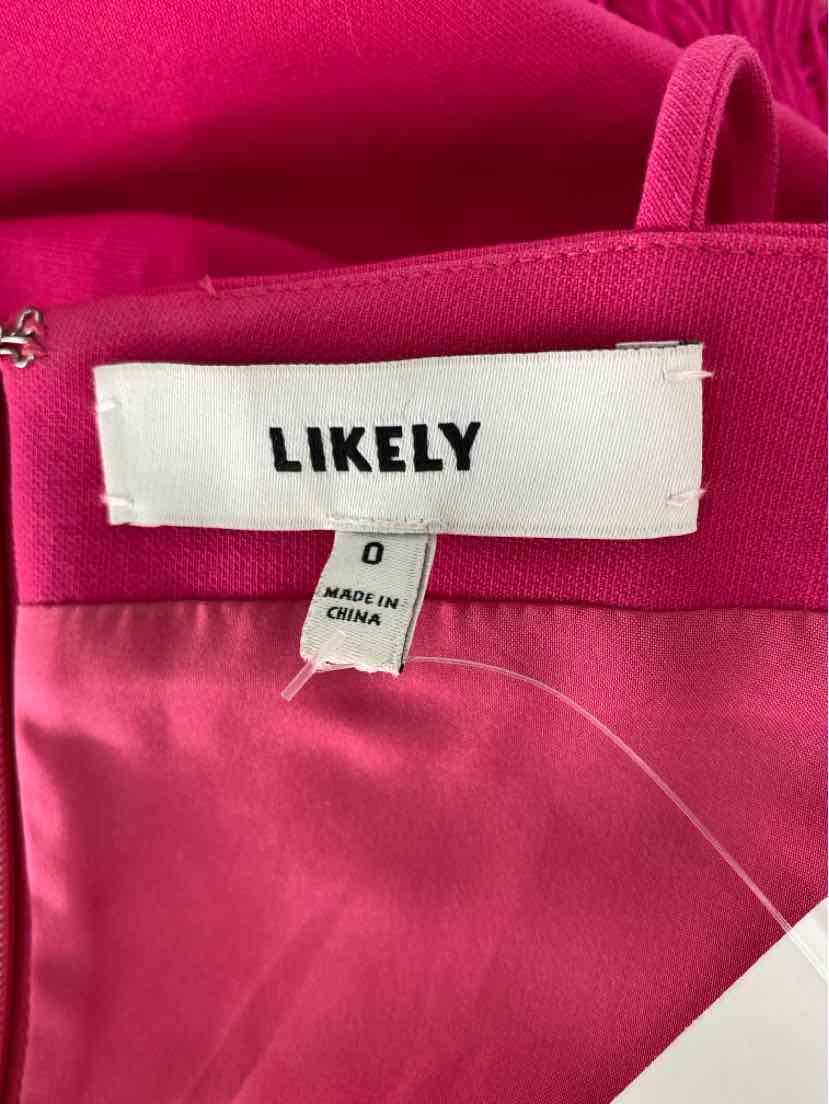 Size 0 LIKELY Pink Dress