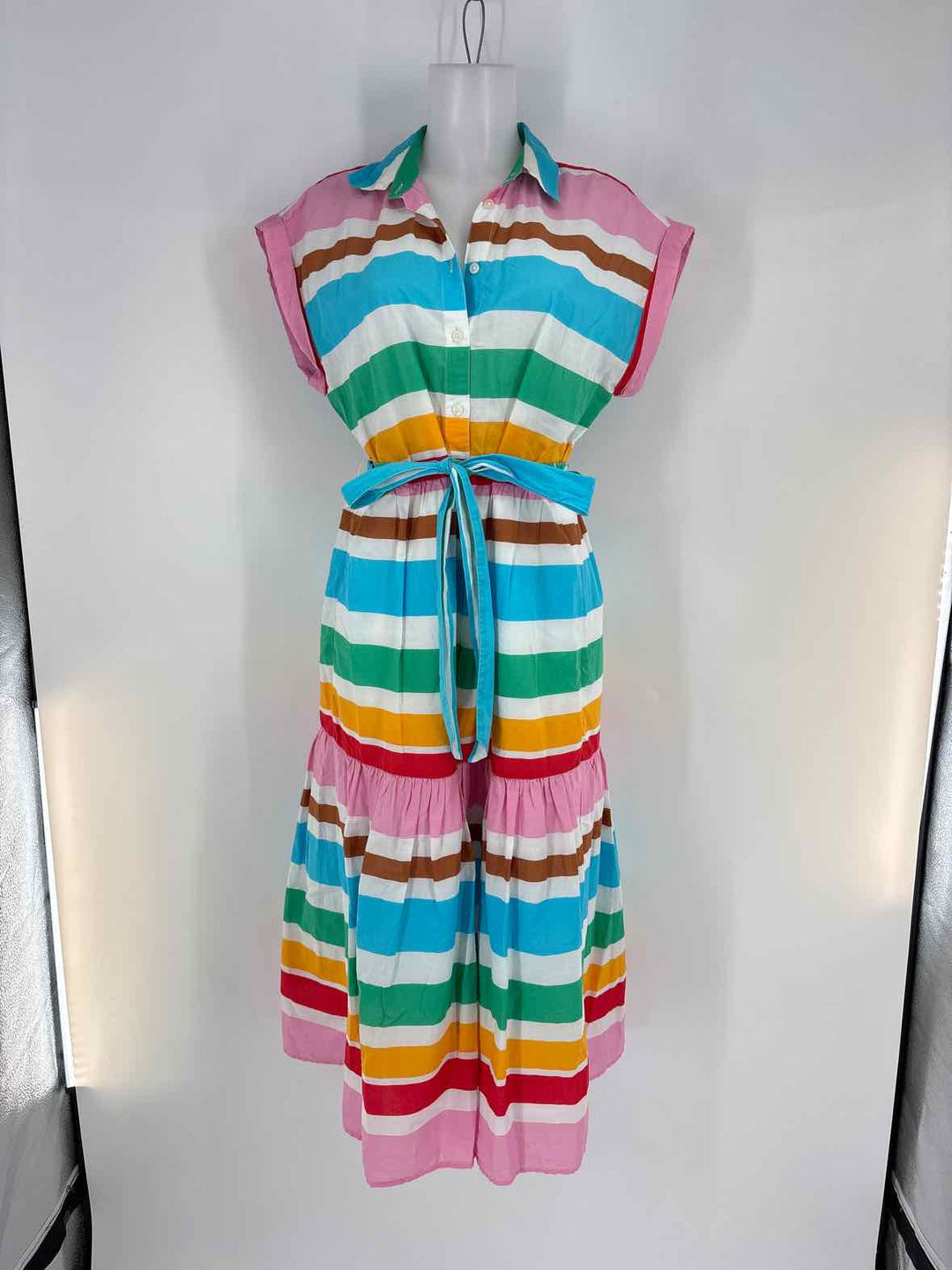 Size 8 J Crew Multi-Color Dress
