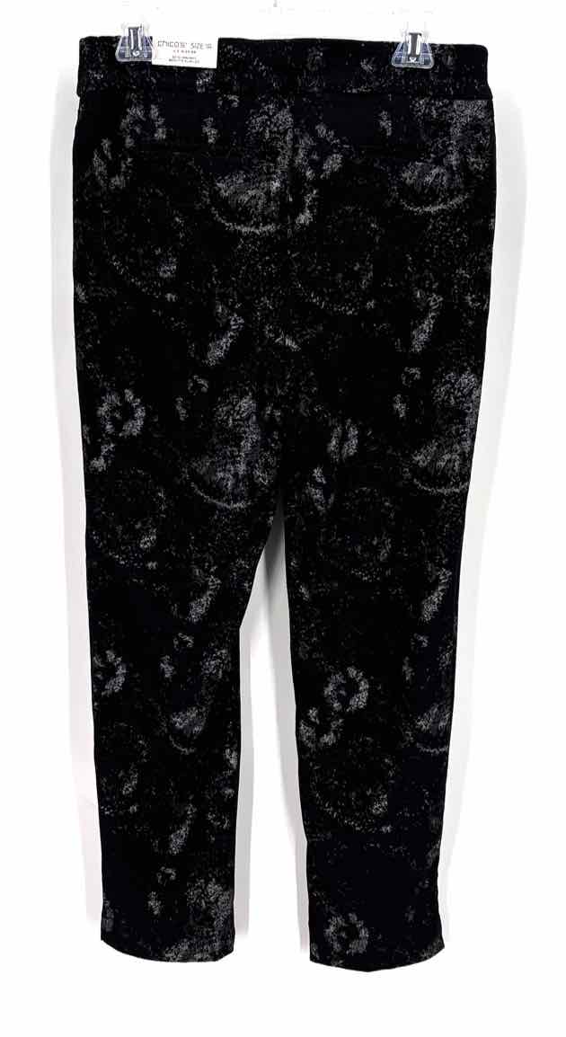 Size 8 Chico's Black Knit Pants