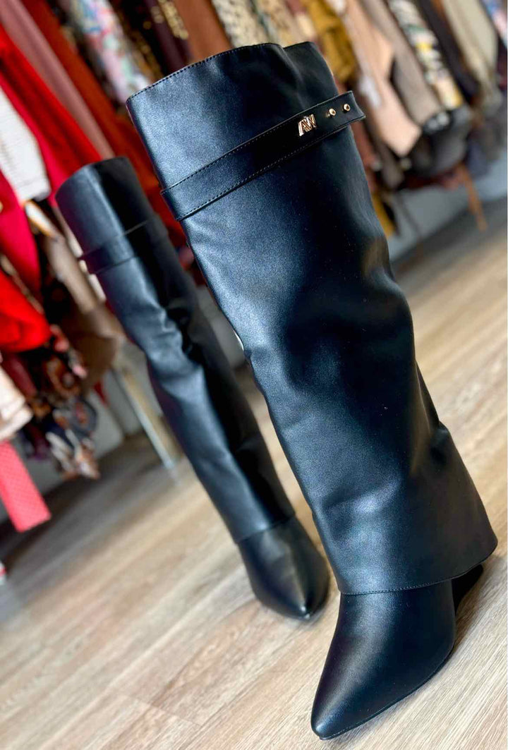 Shoe Size 7.5 AKIRA Black Boots