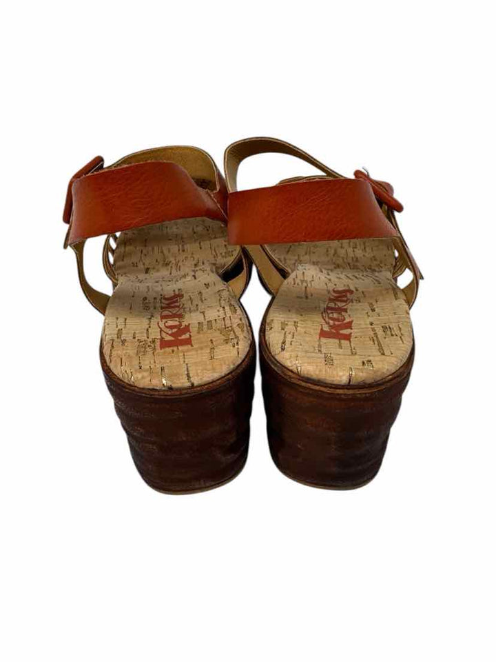 Shoe Size 9 KORKS Rust Leather Sandals