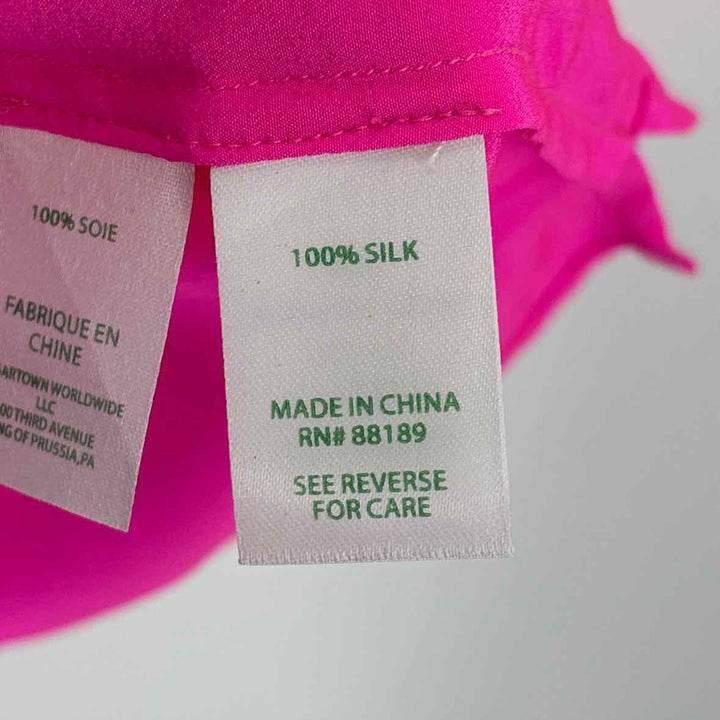 Size M Lilly Pulitzer Pink Silk Shirt