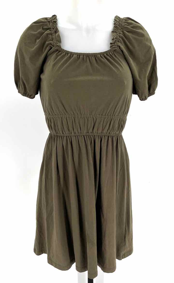 Size XXS J Crew Olive Dress