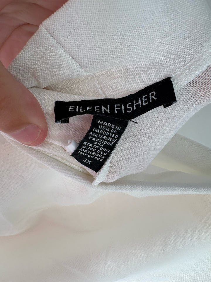 Size 3X Eileen Fisher White Pants