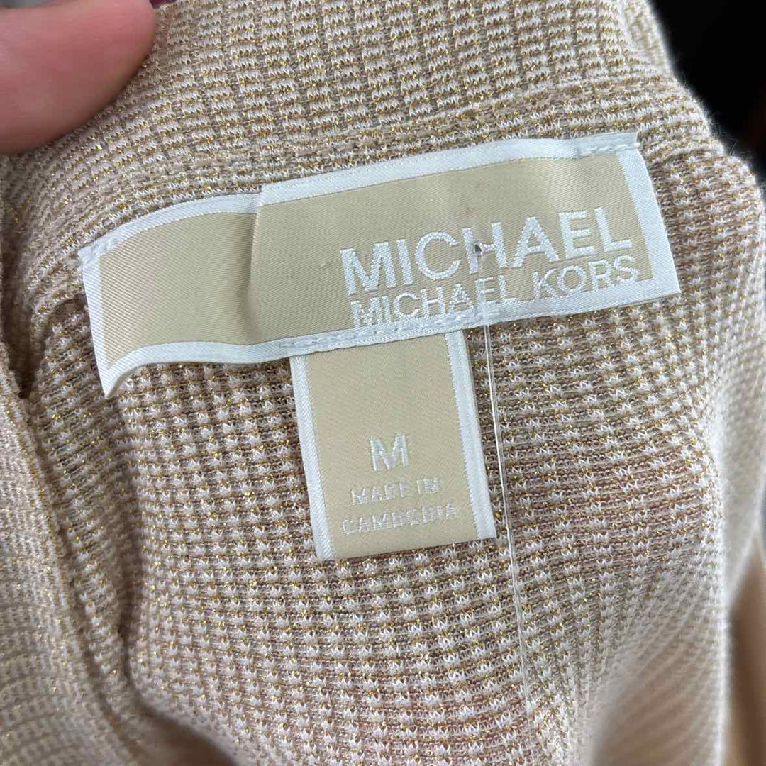 Size M Michael Kors Gold Knit Dress