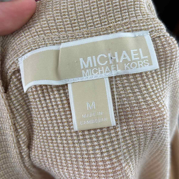 Size M Michael Kors Gold Knit Dress