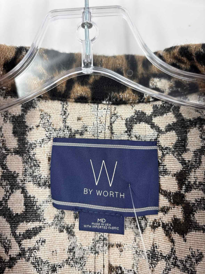 Size M WORTH Brown Print Jacket