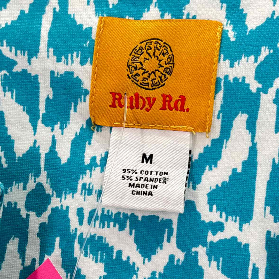 Size M Ruby Rd Turquoise Shirt