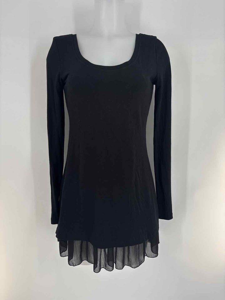 Size XS Black Cotton Shirt