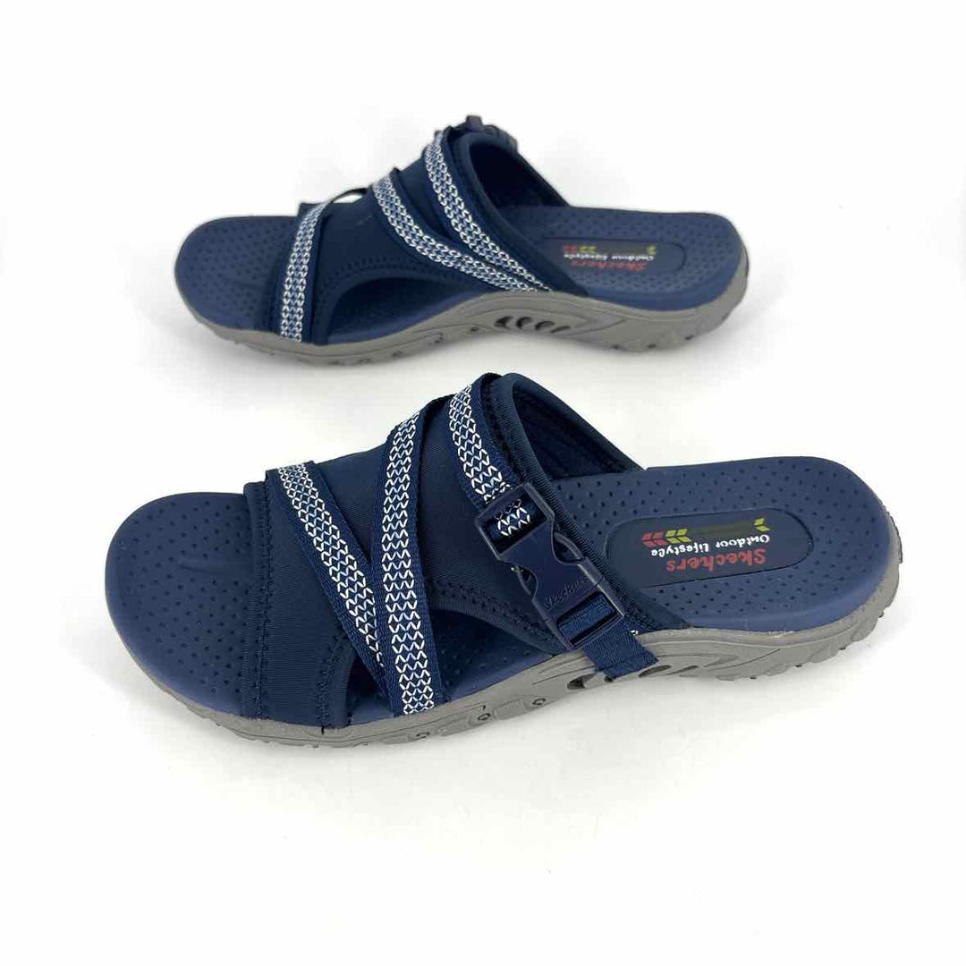 Shoe Size 8 Sketchers Navy Sandals
