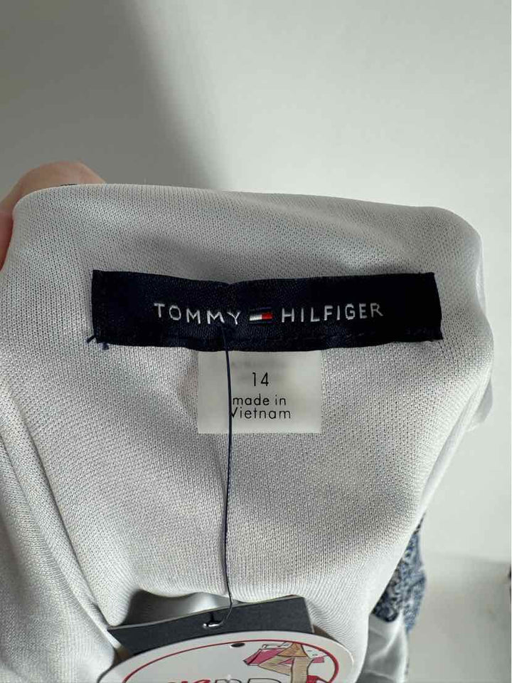 Size 14 TOMMY HILFIGER Blue Print Dress