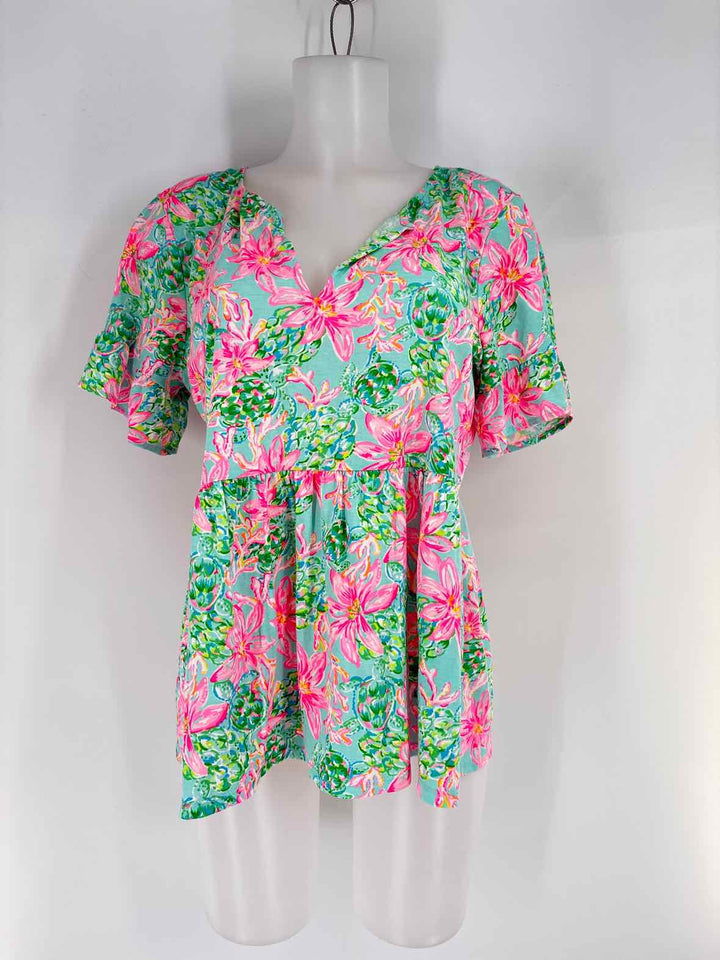 Size L Lilly Pulitzer Multi-Color Shirt