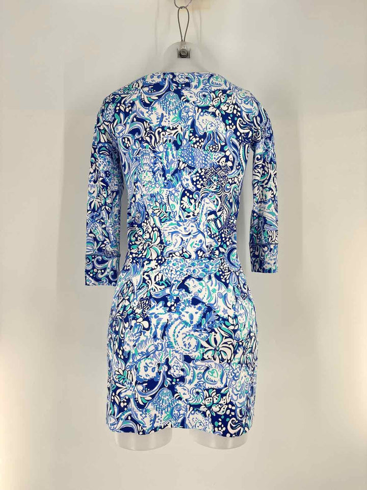 Size XS Lilly Pulitzer Blue Print Dress