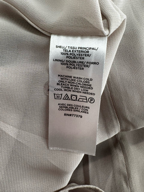 Size M Ann Taylor Champagne Silk Shirt