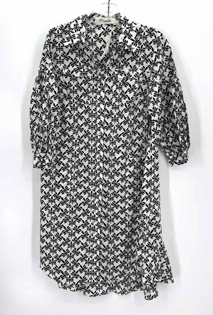 Size S DIANE VON FURSTENBERG Black Cotton Dress
