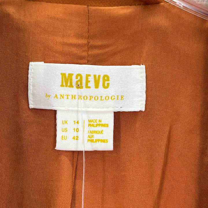 Size 10 MAEVE Orange Blazer