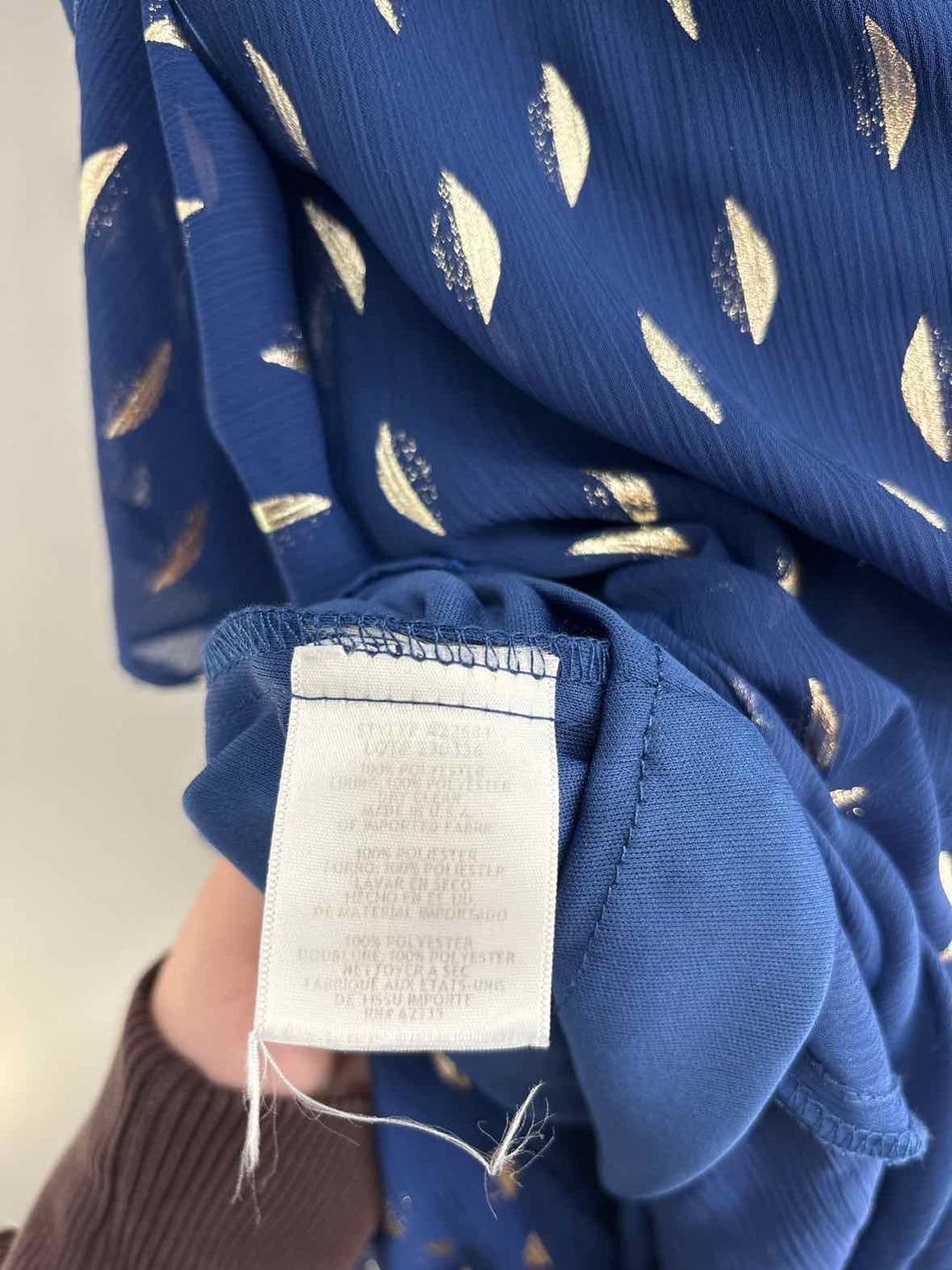 Size 14 BETSY ADAMS Navy Print Dress