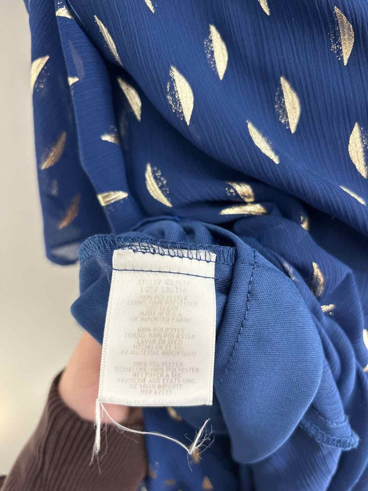 Size 14 BETSY ADAMS Navy Print Dress