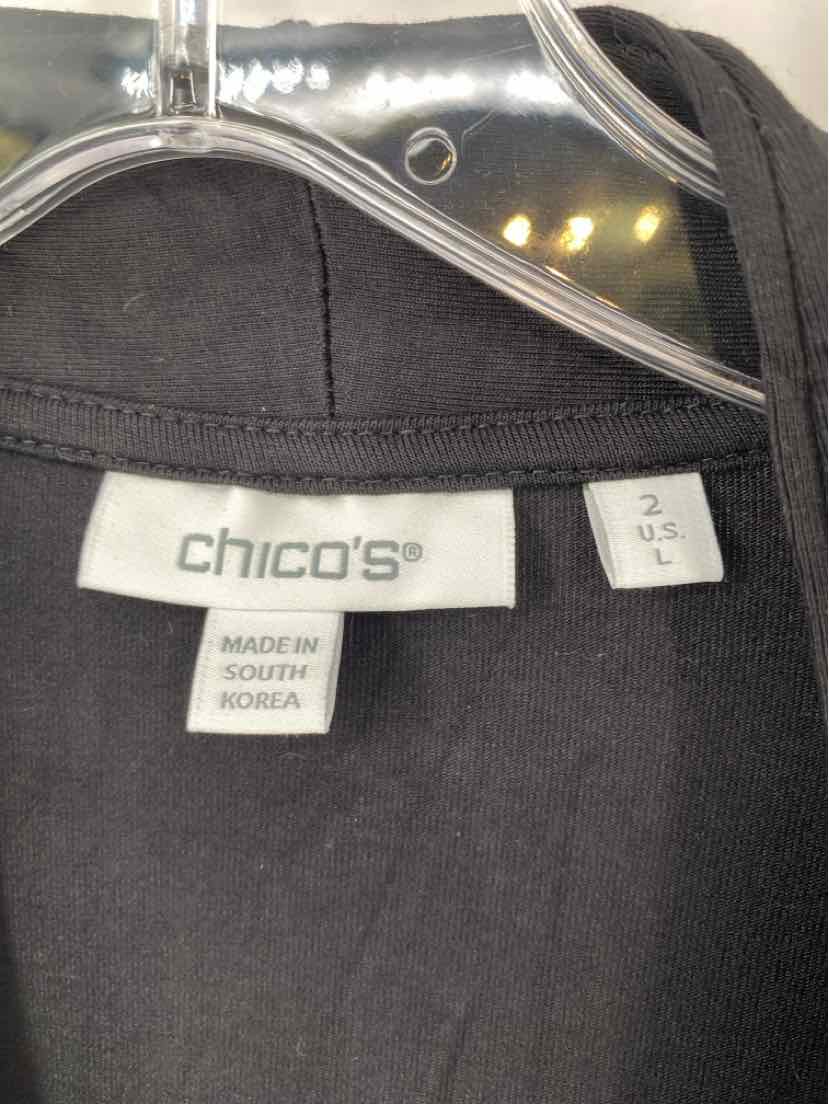 Size L Chico's Black Shirt