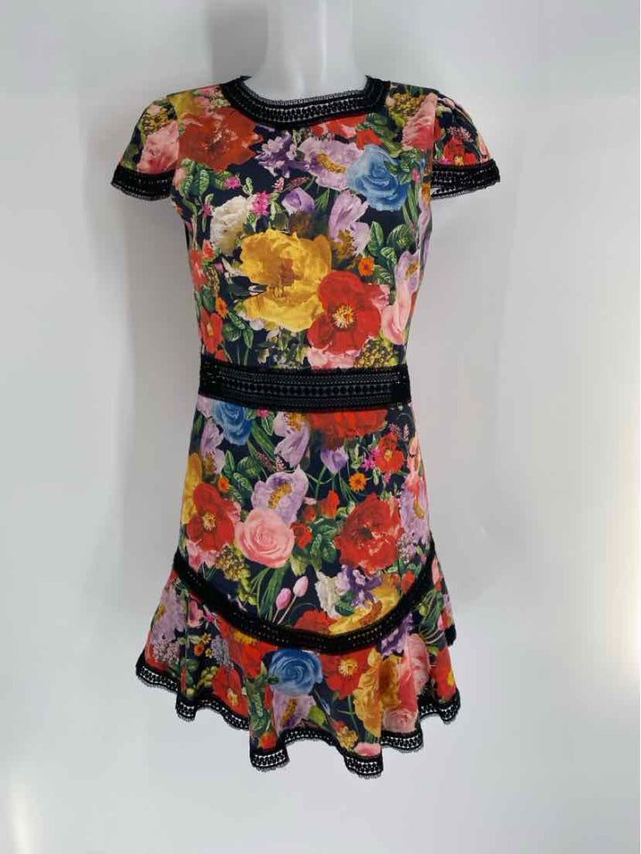 Size 6 Alice + Olivia Black Dress