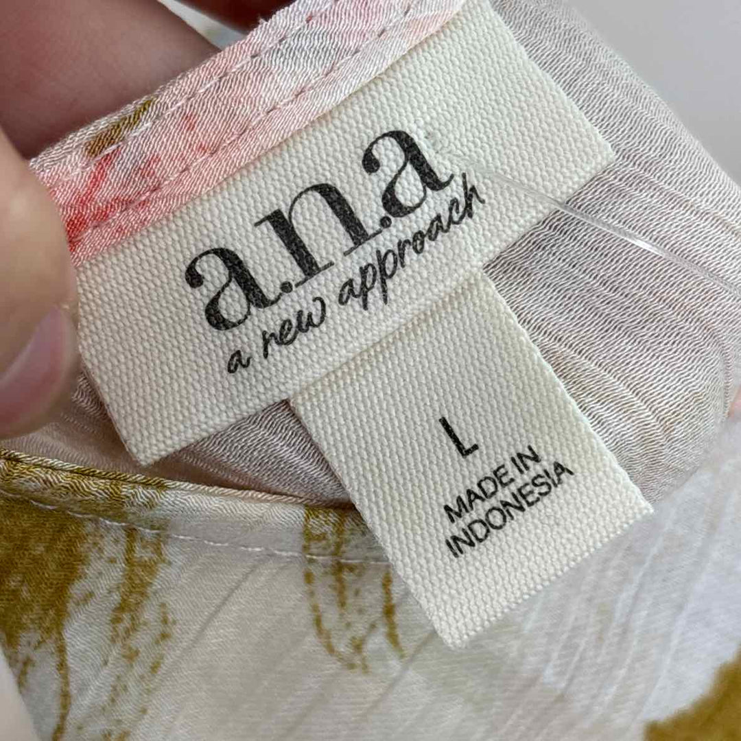 Size L ANA Ivory Dress