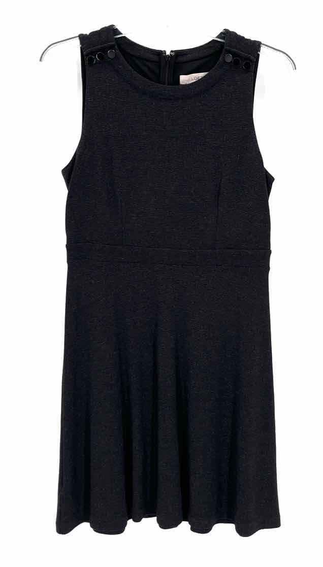Size 12 Ann Taylor Gray Cotton Dress