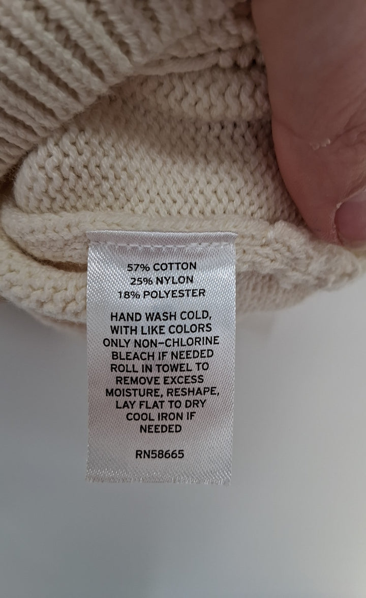 Size L TREASURE &amp; BOND Ivory Knit Sweater