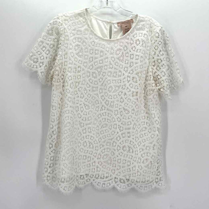 Size M PHILOSPHY White Lace Shirt