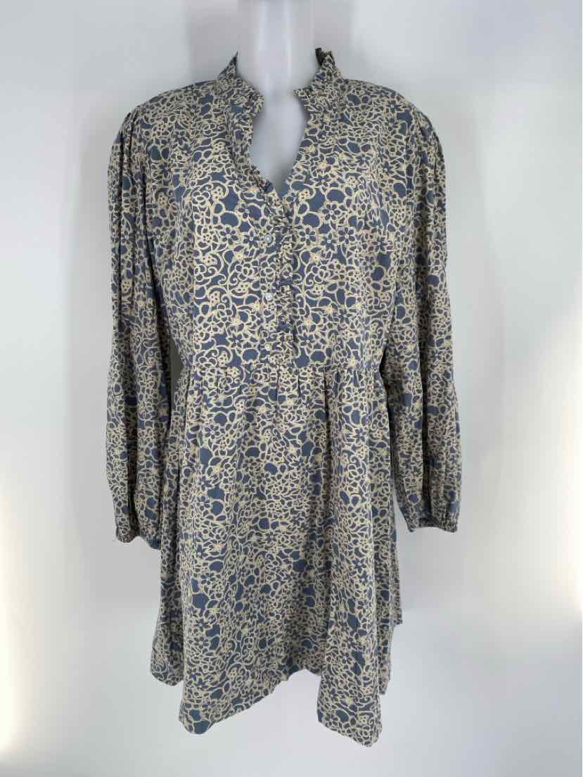 Size 42 Blue Print Dress