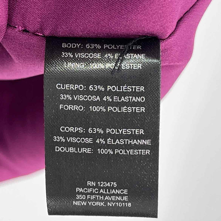 Size 8 TAHARI Purple Dress