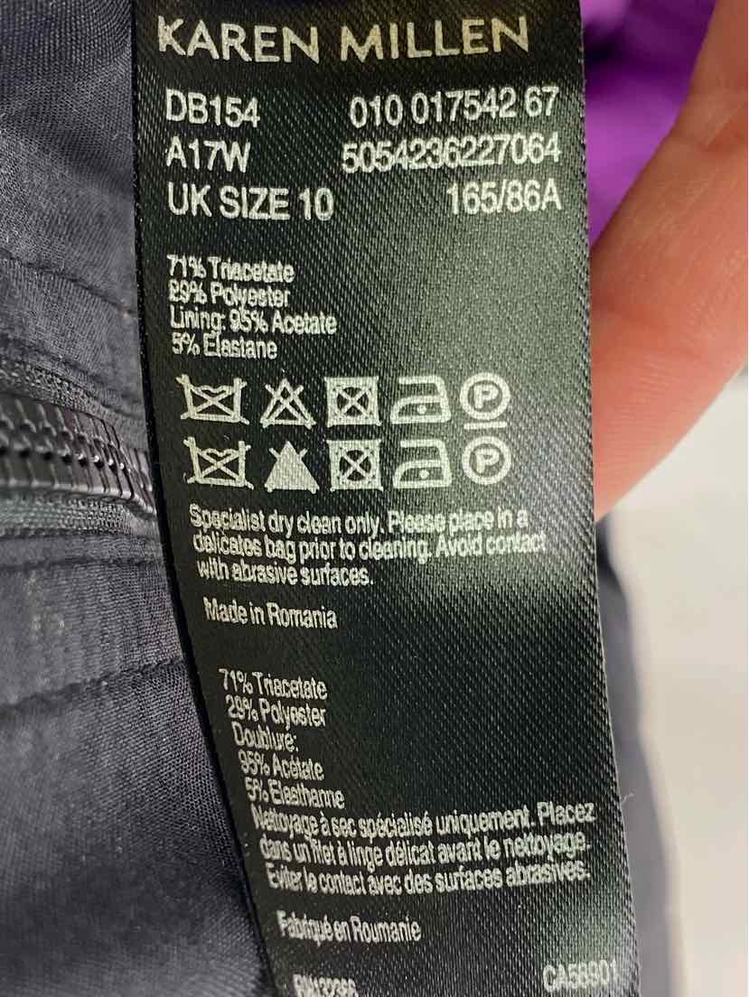 Size 6 KAREN KANE Purple Dress