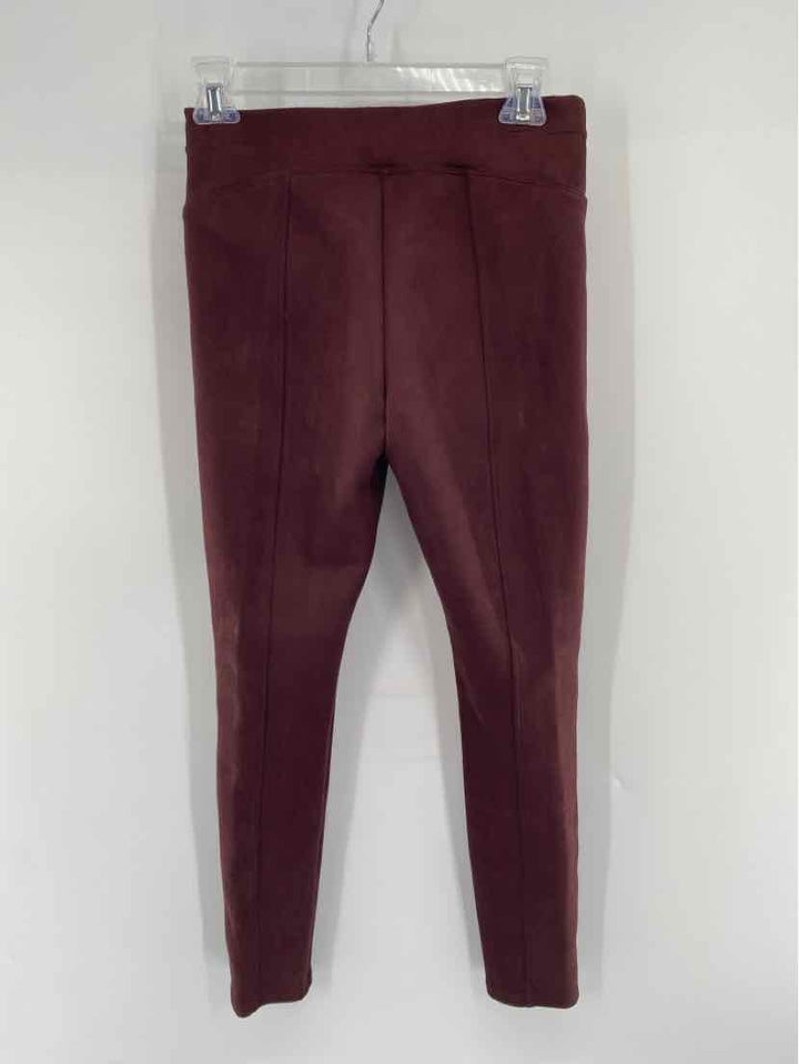 Size S SPANX Burgundy Suede Pants